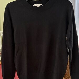 LOFT Black Crewneck Sweater